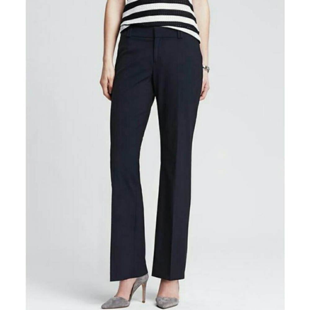 Navy Banana Republic Jackson Fit Pants